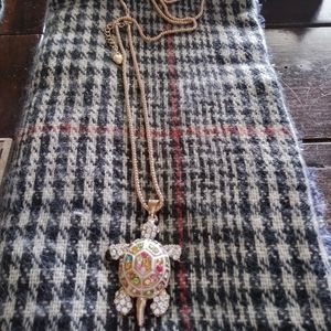 Crystal Turtle Pendant